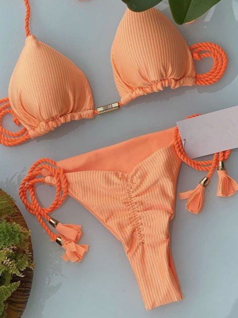 the NEWPORT - Woman Thong Bikini Color Swimsuit