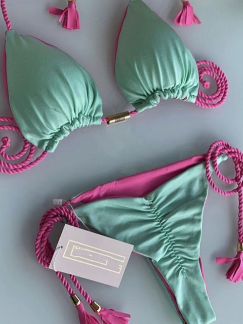 the NEWPORT - Woman Thong Bikini Color Swimsuit