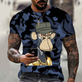 the FUNKY MONKEY - Spoof Monkey Pattern T-Shirt for Men