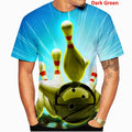 the KINGPIN - Fashion Sport Bowling 3D Print Casual Men T-Shirts