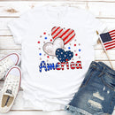 the AMERICAN - Made in America Casual Women Clothing Print T-Shirt
