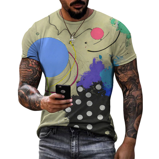 the ABSTRACT - New Fashion 3D Print T-Shirt for Men