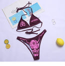 the SINNER - Women Two Piece Skull Print Bikini Suit
