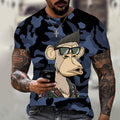 the FUNKY MONKEY - Spoof Monkey Pattern T-Shirt for Men