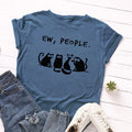 the AVOIDANT KITTY - Women Cotton Cats Short Sleeve Print T-Shirt