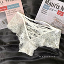 White Sexy Cross Thin Belt Women Panties