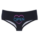 the NAUGHTY GIRL - Spoof Handprint Letter Printed Women Panties