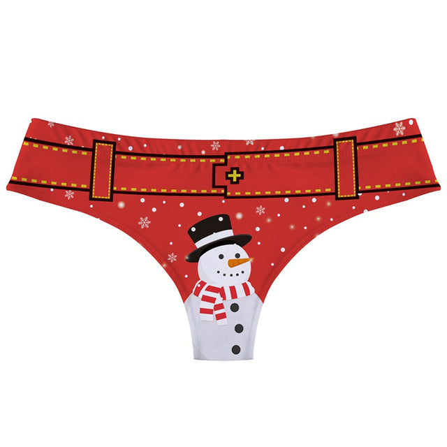 the NAUGHTY LIST - Christmas Print Women Panties