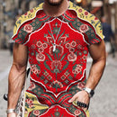 the TRIBAL TAPESTRY - Men Summer Tribal Pattern Casual 3D T-Shirt