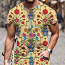 the TRIBAL TAPESTRY - Men Summer Tribal Pattern Casual 3D T-Shirt