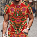 the TRIBAL TAPESTRY - Men Summer Tribal Pattern Casual 3D T-Shirt