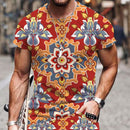 the TRIBAL TAPESTRY - Men Summer Tribal Pattern Casual 3D T-Shirt