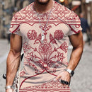 the TRIBAL TAPESTRY - Men Summer Tribal Pattern Casual 3D T-Shirt