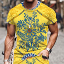 the TRIBAL TAPESTRY - Men Summer Tribal Pattern Casual 3D T-Shirt
