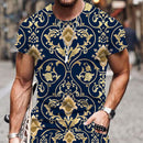 the TRIBAL TAPESTRY - Men Summer Tribal Pattern Casual 3D T-Shirt