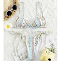 the PIXIE - Floral Print String Bandage Bikini Set