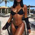 the SEXY BABY - Solid Letter Bikini Women Swimwear