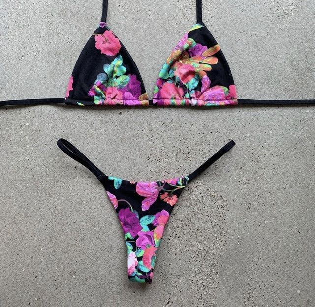 the ALOHA - Halter Push Up Bikini Tassel Swimwear