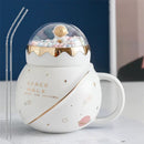 the ASTRONAUT - Cute Astronaut Planet Ceramic Cup
