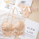 the ALLURING ANGEL - Women Hollow Lingerie and Bra Set
