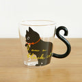 the KITTY KAT - 250ml Cute Cat Glass Juice Coffee Cup