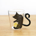 the KITTY KAT - 250ml Cute Cat Glass Juice Coffee Cup