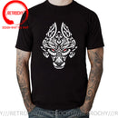 the NORSE WOLF - Cool Vikings the Wolf of Norse Print T-Shirt