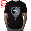 the NORSE WOLF - Cool Vikings the Wolf of Norse Print T-Shirt