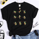 the AVOCADO - Woman Avocado Cartoon T-Shirt
