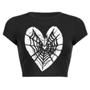 the SPIDERWEB HEART - Summer Short Sleeve T-Shirt