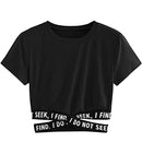 the FIND & SEEK - Lady Fashion Latter Cross Bandage Sexy Tops