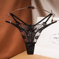 the ROSEBUD - XXL Plus Size Embroidery Panties Sexy Lace Transparent Underwear