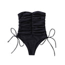 the SILHOUETTE - Sexy Bodysuit Black Off-the-Shoulder Swimwear
