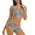 the DENIM CAT - Sexy Fashion Bikini Beach Two Piece Swimsuit