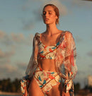 the HAVANA - Long Sleeve Bikini Print Swimsuit