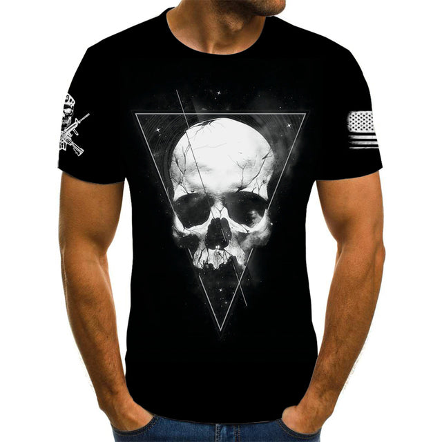 the PUNISHER - NEW Skull Graphic T-Shirts for Muscles Men