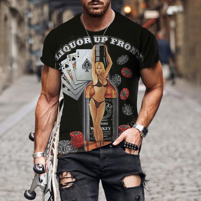 the PINUP - 3D Sexy Lady Print T-Shirt