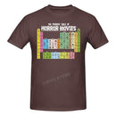 the HORROR GEEK - Periodic Table Printed Men T-Shirt