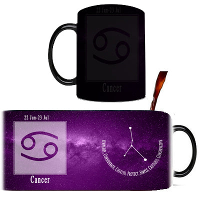 the MAGIC STAR SIGNS - 12 Constellation Stars Mugs Magic Color Changing Home Coffee Tea Cups