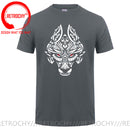 the NORSE WOLF - Cool Vikings the Wolf of Norse Print T-Shirt