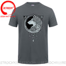 the NORSE WOLF - Cool Vikings the Wolf of Norse Print T-Shirt