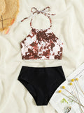 the TOP CAT - High Waist Bikini Swimsuit