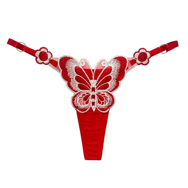 the MONARCH - Cute Butterfly Embroidery Women Panties