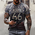 the ROUTE - Vintage Short Sleeve Street Style T-Shirt