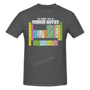 the HORROR GEEK - Periodic Table Printed Men T-Shirt