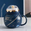 the ASTRONAUT - Cute Astronaut Planet Ceramic Cup