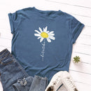the DAISY GIRL - Women Cute Daisy Print T-Shirt