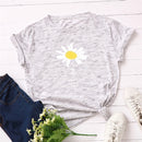 the DAISY GIRL - Women Cute Daisy Print T-Shirt