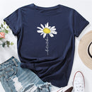 the DAISY GIRL - Women Cute Daisy Print T-Shirt
