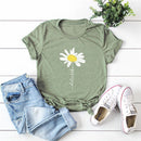 the DAISY GIRL - Women Cute Daisy Print T-Shirt